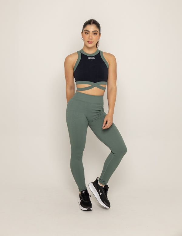 LEGGINS ITALY MOSS GREEN