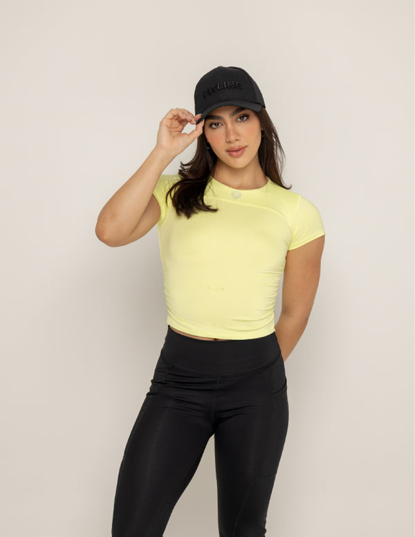 CAMISETA AJUSTADA - LIME YELLOW
