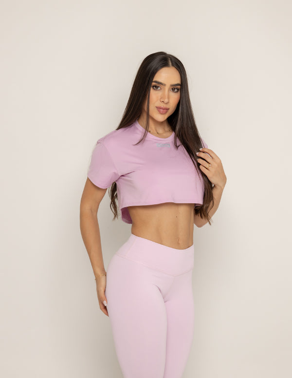 CAMISETA CORTA - SOFT PINK