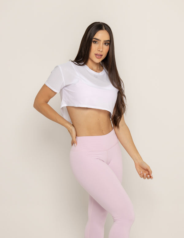 CAMISETA CORTA DIAMANTE - WHITE