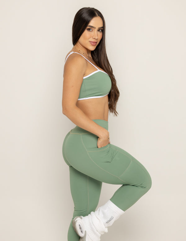 LEGGIN POCKET - MOSS GREEN
