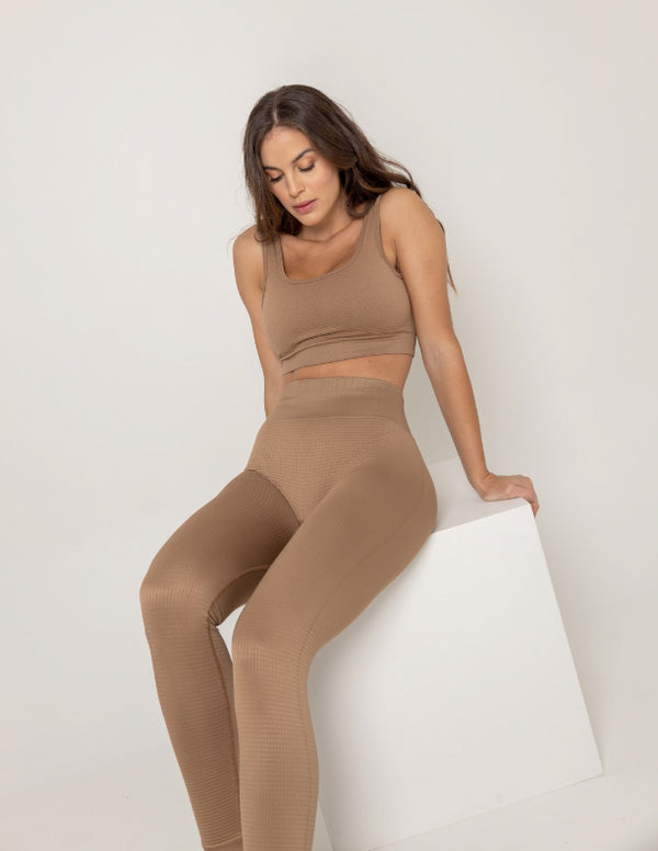 LEGGINS SEAMLESS MOCCA WAFLE