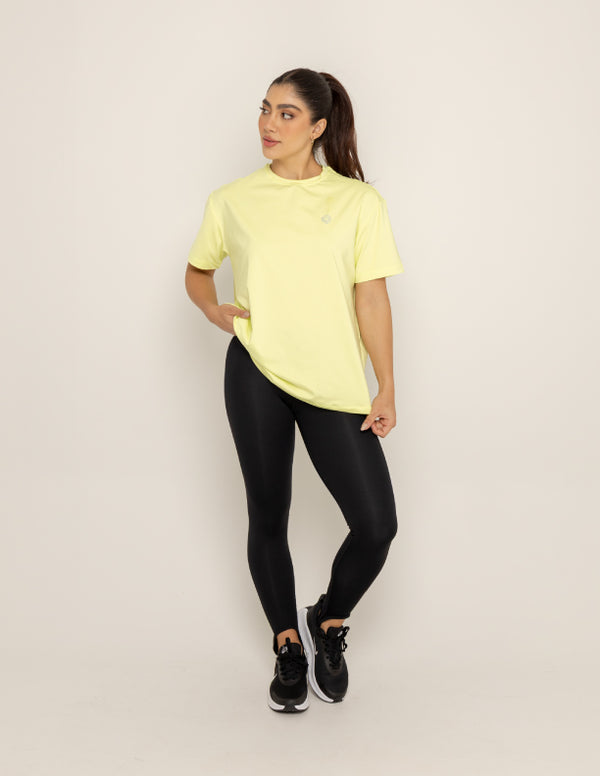CAMISETA OVERSIZE DIAMANTE - LIME YELLOW