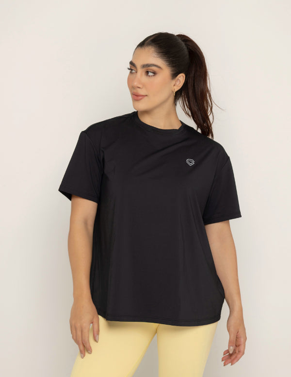 CAMISETA OVERSIZE DIAMANTE - BLACK