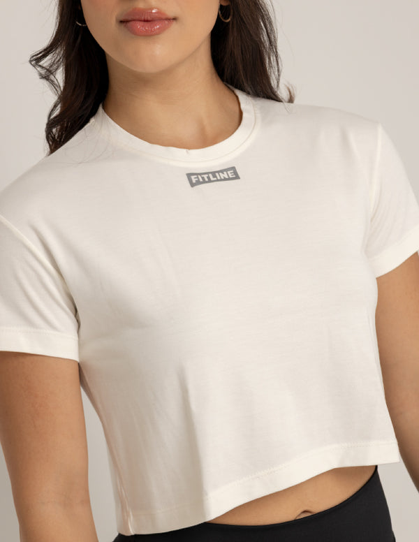 CAMISETA CORTA CREAM