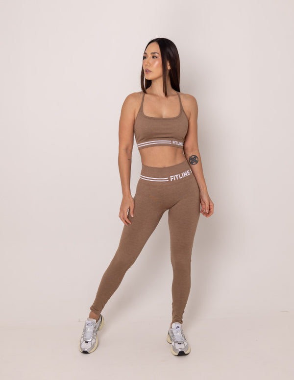 LEGGINS MANAOS SEAMLESS MOCCA