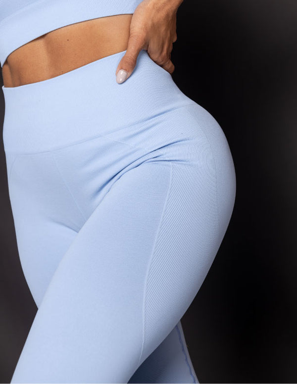 LEGGINS SEAMLESS AZUL