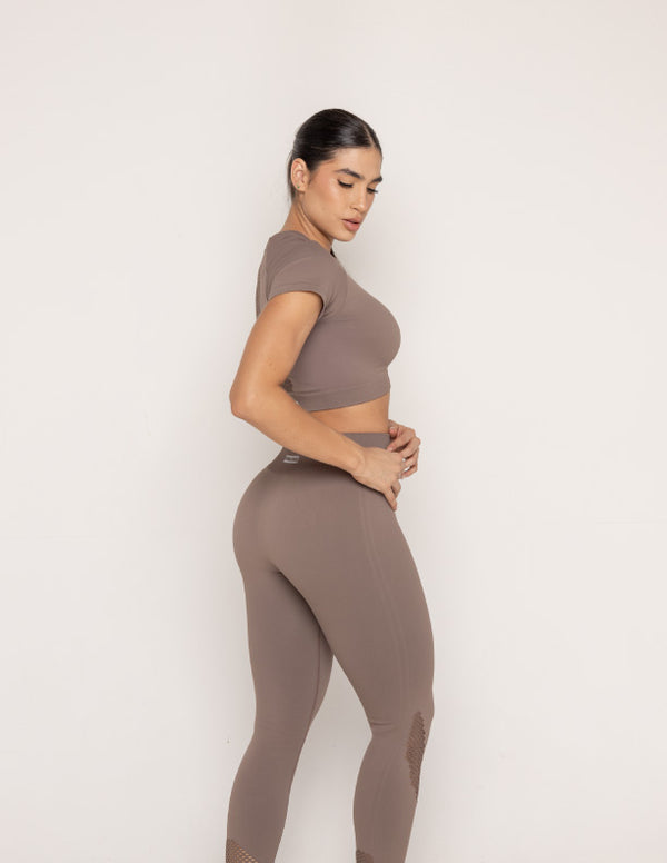 LEGGINS SEAMLESS BROWN