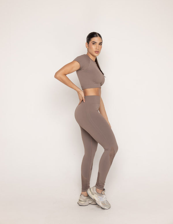 LEGGINS SEAMLESS BROWN