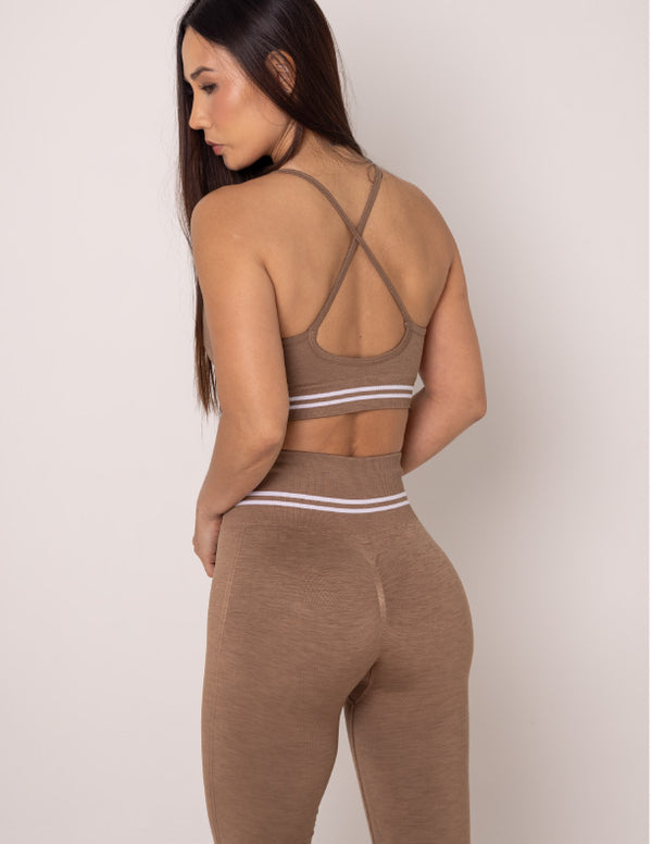 LEGGINS MANAOS SEAMLESS MOCCA